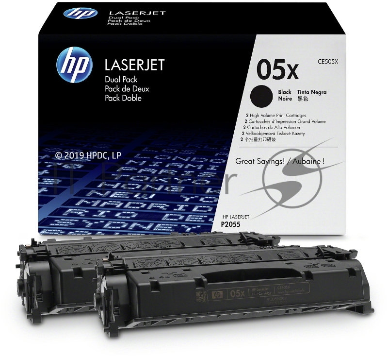 Расходные материалы HP CE505XD Картридж ,Black{LJ P2055, Black, (2 x 6500 стр)}