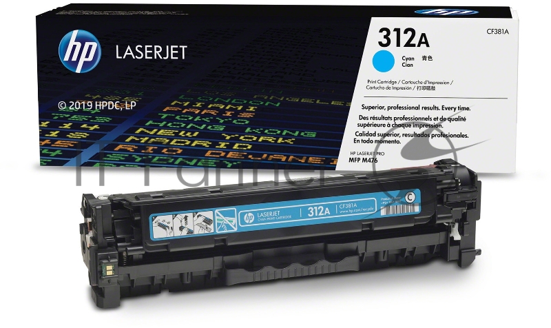 Тонер Картридж HP 312A CF381A голубой для HP CLJ Pro M476 (2400стр.)