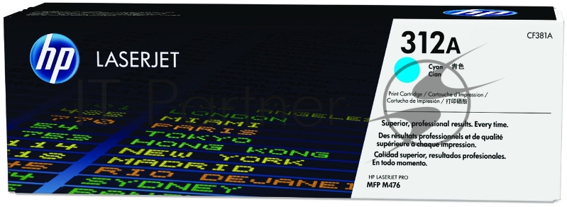 Тонер Картридж HP 312A CF381A голубой для HP CLJ Pro M476 (2400стр.)