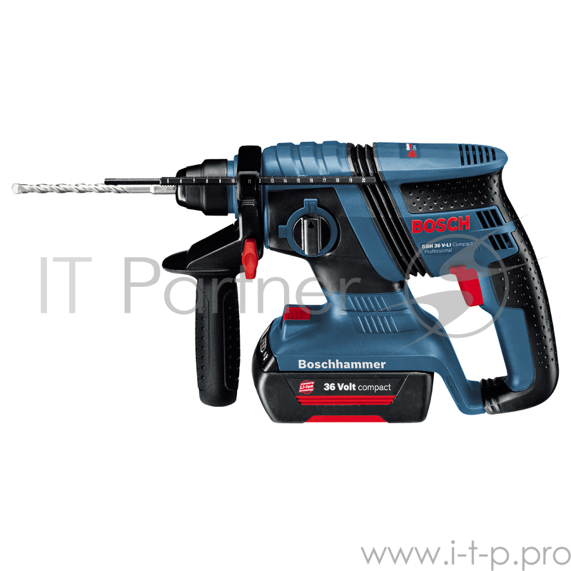Перфоратор Bosch GBH 36 V-Li-C Перфоратор аккумуляторный SDS-plus 0611903R02 {36 В, 1,8 Дж, 2,9кг, 2акк.Li-ion.1.3Ач, 3реж, кейс}