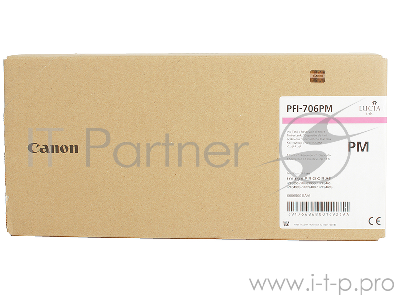 Картридж струйный Canon PFI-706 PM фото пурпурный для iPF8300S/8400/9400S/9400 (6686B001)
