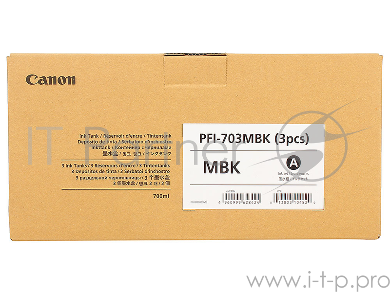 Картридж CANON PFI-703MBK Matte Black (3 PCS)