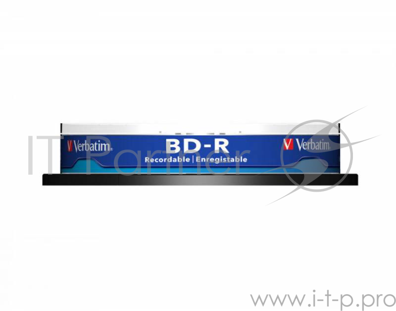 Диск BD-R 25ГБ 6x Verbatim 43742, пласт. коробка, на шпинделе (10шт./уп.)