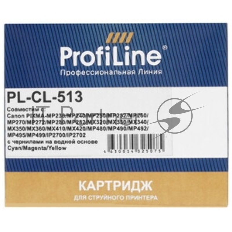 Картридж PL-CL-513 для принтеров Canon Pixma iP2700 MP240/250/260/270/272/280/480/ Color водн ProfiLine