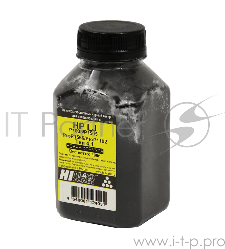 Расходные материалы Hi-Black Тонер для LJ 1505/1606/M1522/Canon 100г, банка, Тип 4.1