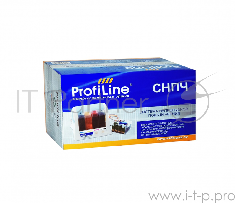 СНПЧ для принтеров Epson R270/R290/R295/R390/RX590/RX61 (T0821-T0826) водные заправл. ProfiLine