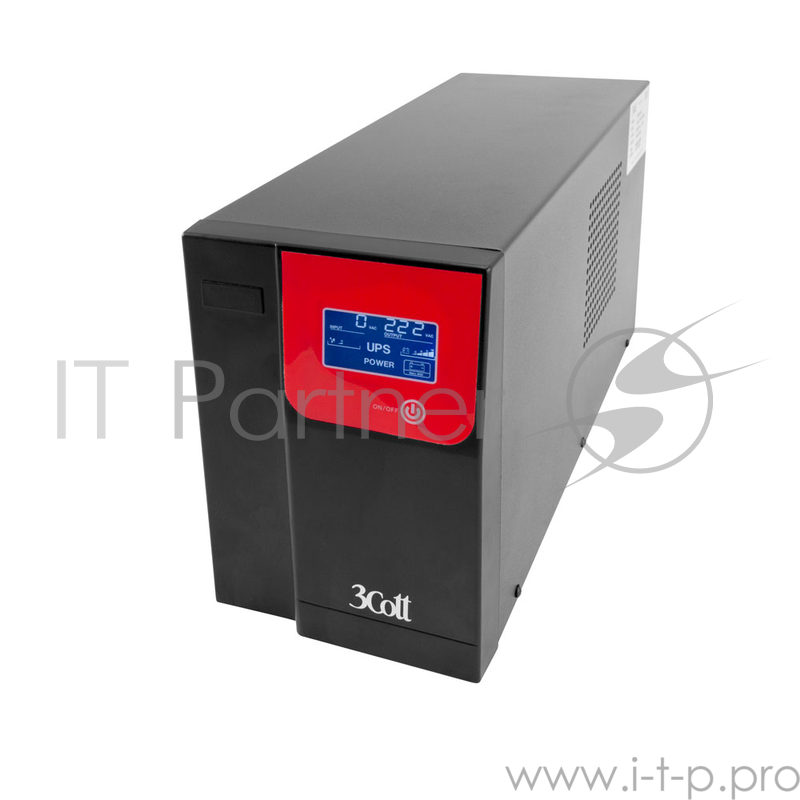 3кот 3Cott ИБП ProPower 3C-3000-MCSE 3000VA/1800W линейно-интерактивный (3-х ступенчатый AVR, выход: 2*Shuko + 4*IEC, USB, ЖК дисплей) {0486777}