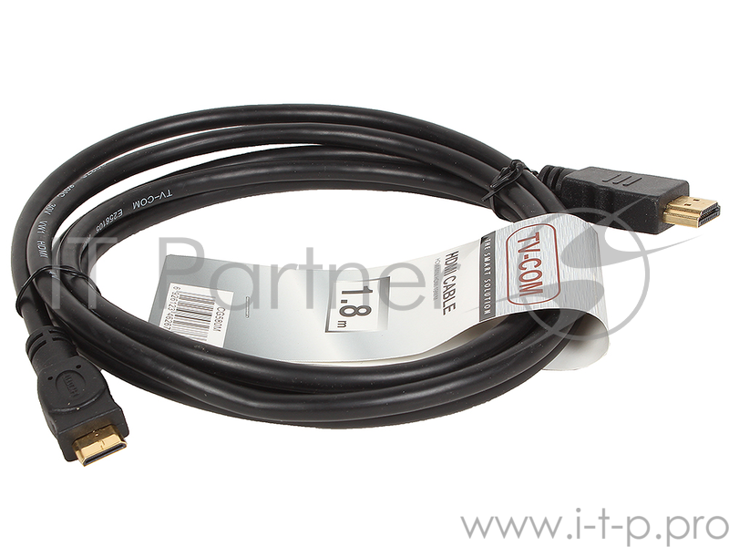 Кабель TV-COM Кабель HDMI to MiniHDMI ver1.4V+3D, 1.8m (CG580M-1.8M) 6926123462676
