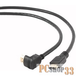 Кабель Bion Кабель HDMI , 1.8м, v1.4, 19M/19M, угловой разъем,черный, позол.раз., экран БионBNCC-HDMI490-6