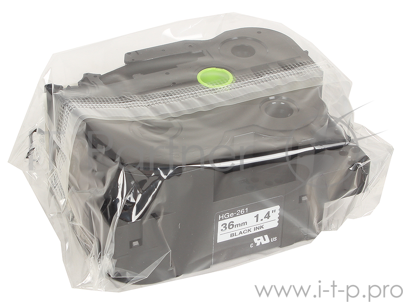 Лента HGE261 36MM черный на белом ( 5 штук )