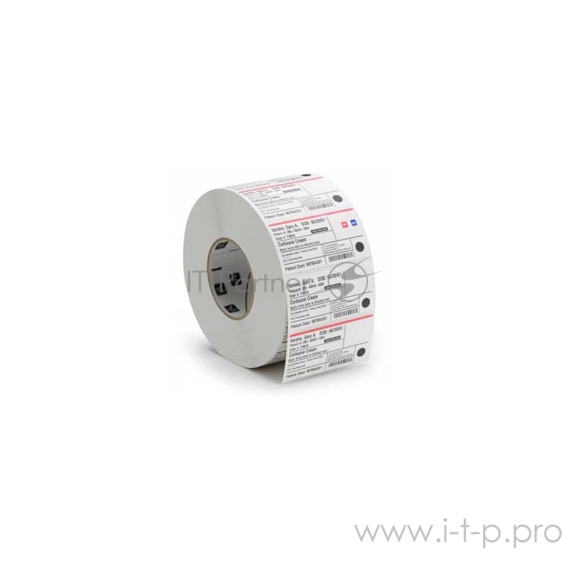 Бумажные этикетки Label, Paper, 57x76mm. Thermal Transfer, Z-Select 2000T, Coated, Permanent Adhesive, 25mm Core, Perforation (930 labels per roll)