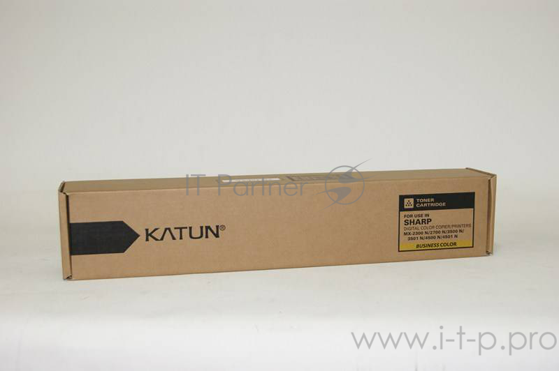 Тонер-картридж Sharp MX 2300N/2700N/3500N/3501N/4500N/ (MX-27GTYA) Yellow (туба 387 гр.) Katun