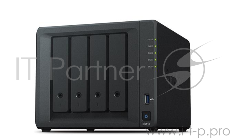 СХД настольное исполнение 4BAY NO HDD USB3 DS418 SYNOLOGY