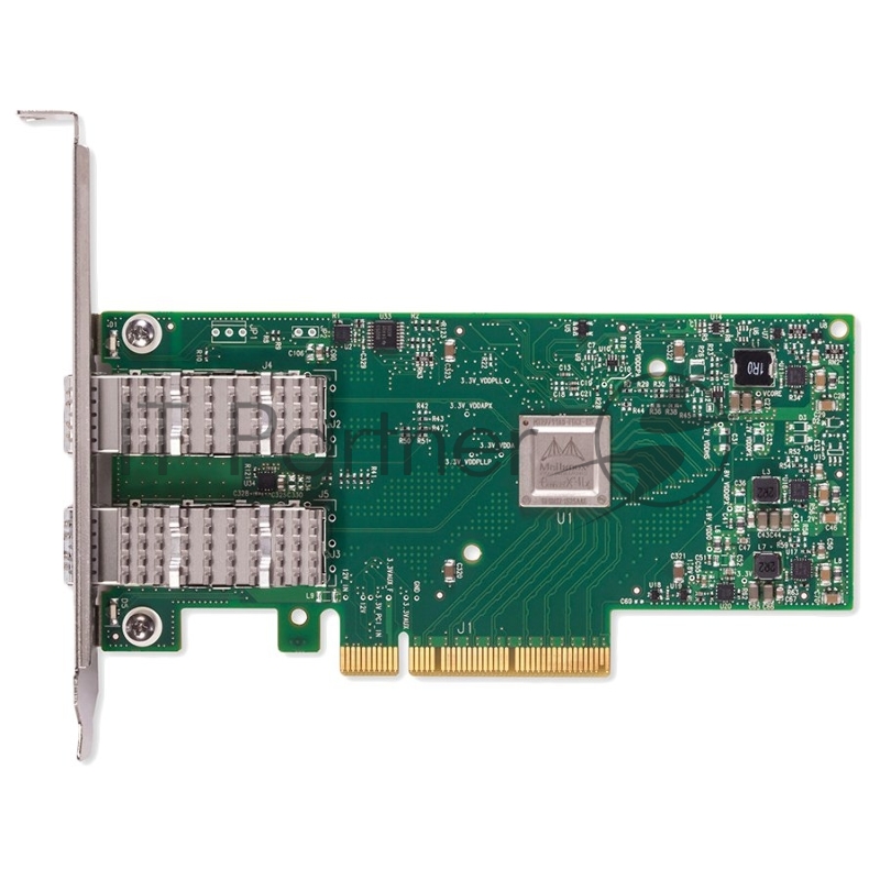 Сетевая карта ConnectX-4 Lx EN network interface card, 25GbE dual-port SFP28, PCIe3.0 x8, tall bracket, SR-IOV, TCP/UDP, MPLS, VxLAN, NVGRE, GENEVE, iSER, NFS RDMA, SMB Direct, ROHS R6