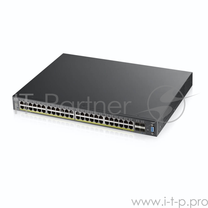 Коммутатор Zyxel XGS2210-52HP, 48 port Gigabit L2 managed PoE+ switch, 375 Watt, 4x 10G