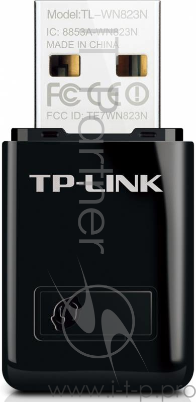 Сетевое оборудование TP-Link SOHO TL-WN823N Беспроводной USB мини адаптер 300Мбит/с стандарта N c кнопкой QSS(Realtec)