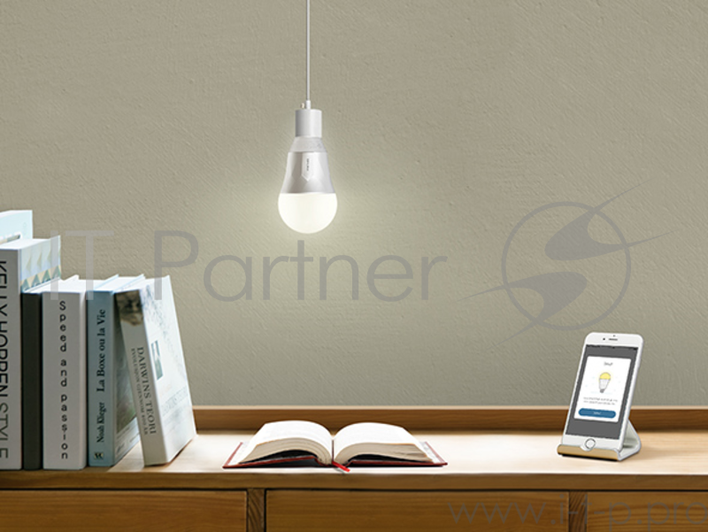 Умная LED Wi-Fi лампа Smart Wi-Fi A19 LED Bulb, 220-240V/50Hz, 2700K Dimmable White, No Hub Required, Save energy, 50W Equivalent, 2.4GHz, 802.11b/g/n, works with TP-LINK's Home Automation app Kasa (for both Android and iOS)