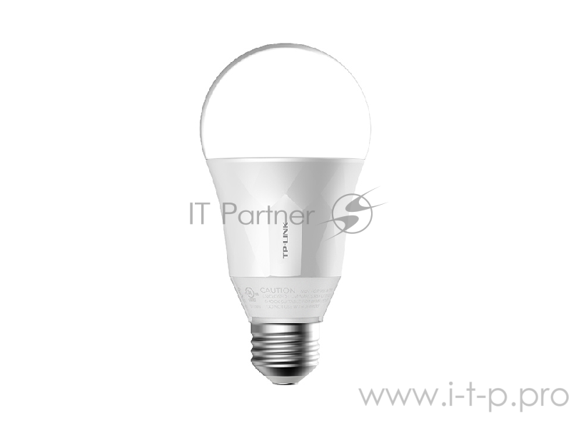 Умная LED Wi-Fi лампа Smart Wi-Fi A19 LED Bulb, 220-240V/50Hz, 2700K Dimmable White, No Hub Required, Save energy, 50W Equivalent, 2.4GHz, 802.11b/g/n, works with TP-LINK's Home Automation app Kasa (for both Android and iOS)