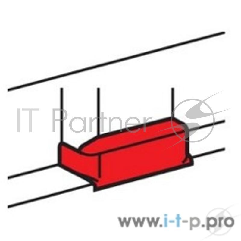 аксессуары 10736 ОТВОД ПЛОСКИЙ - ДЛЯ ОДНОСЕКЦИОННЫХ КАБЕЛЬ-КАНАЛОВ DLP 35Х105, 50Х150 - ШИРИНА КРЫШКИ 85 ММ - БЕЛЫЙ