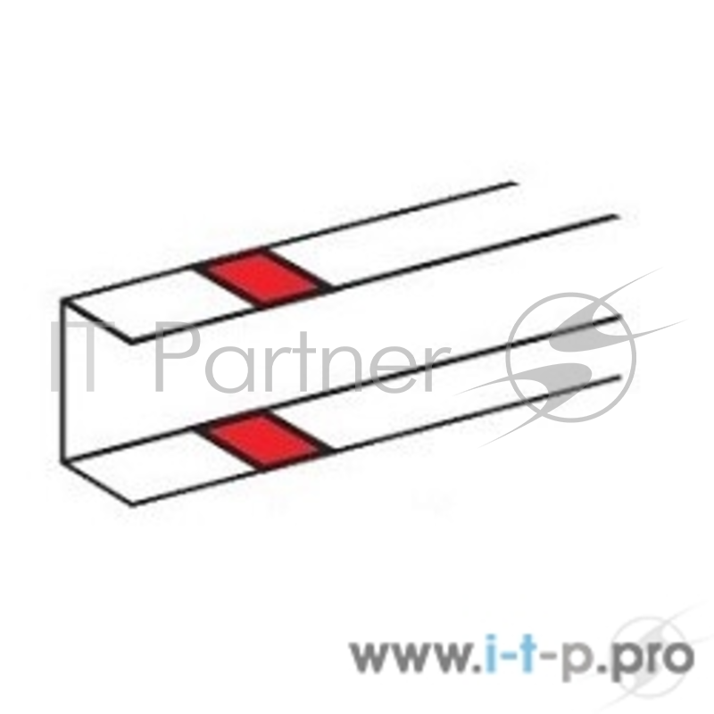 аксессуары Legrand (10696) НАКЛАДКА НА СТЫК ПРОФИЛЯ - НА ЗАЩЕЛКАХ - ДЛЯ ОДНОСЕКЦИОННЫХ КАБЕЛЬ-КАНАЛОВ DLP 50Х105 - БЕЛЫЙ