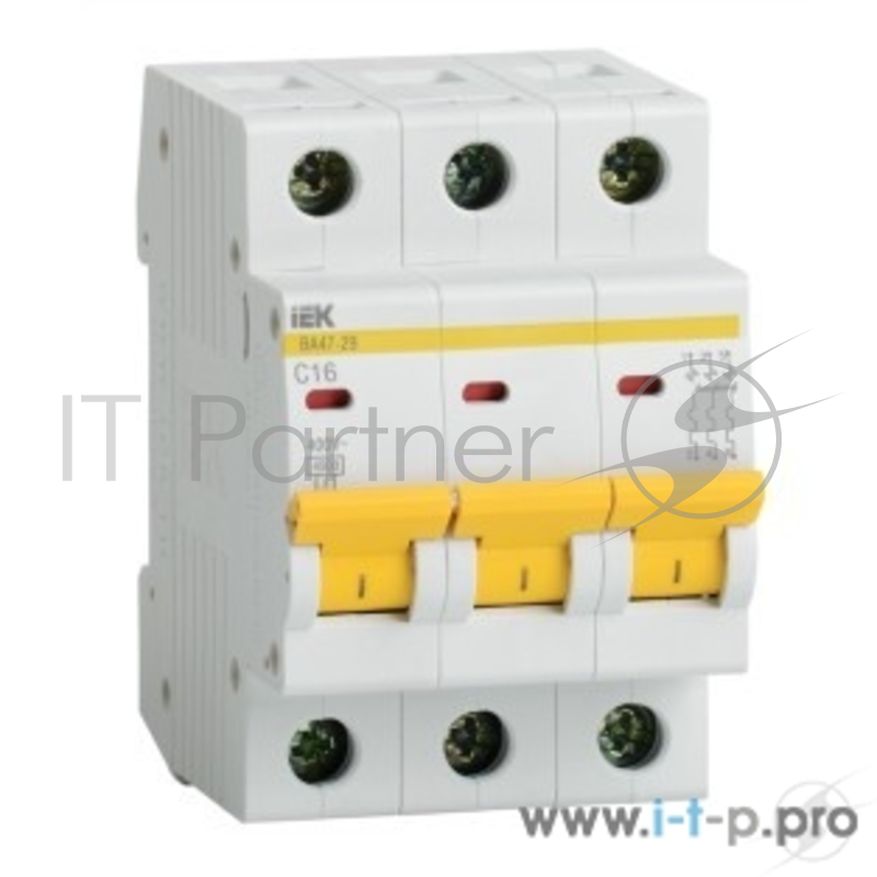 Авт. выкл. Iek MVA20-3-006-C ВА47-29 3Р 6А 4,5кА х-ка С ИЭК