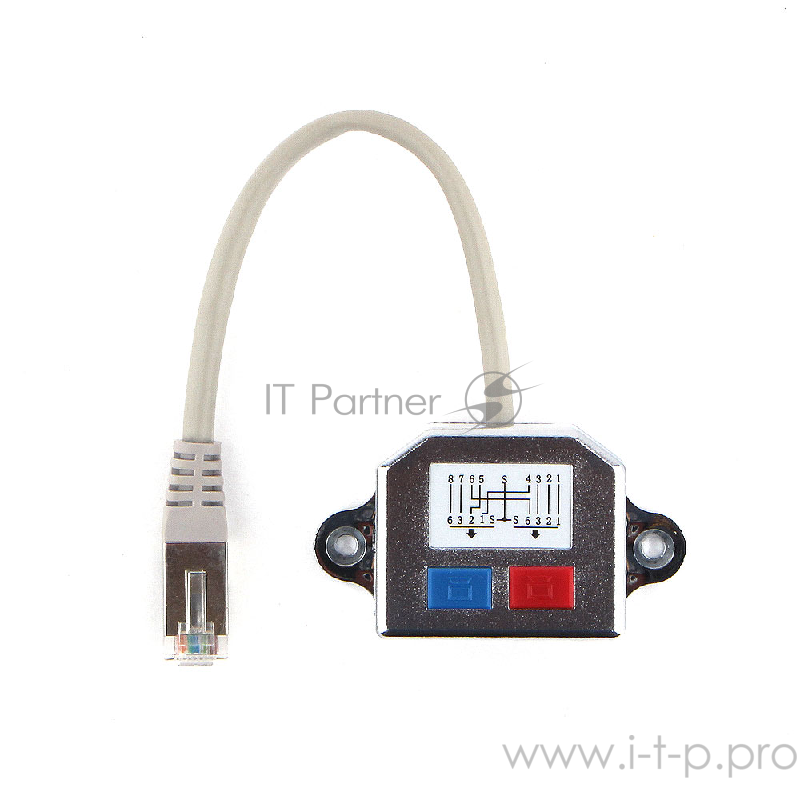 Разветвитель NCA-SP-02 FTP 1 порт RJ45 (T568A/T568B) -> 2 порта RJ45 10/100 BASE-T