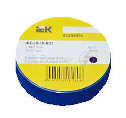 Изолента Iek UIZ-13-10-K07 0,13х15 мм синяя 20 метров ИЭК