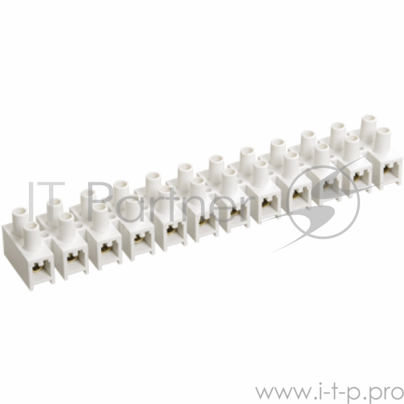 Зажим винтовой TDM SQ0510-0028 ЗВИ-80 полипропилен 6-25мм2 12пар 100°с белый кратность упаковки10