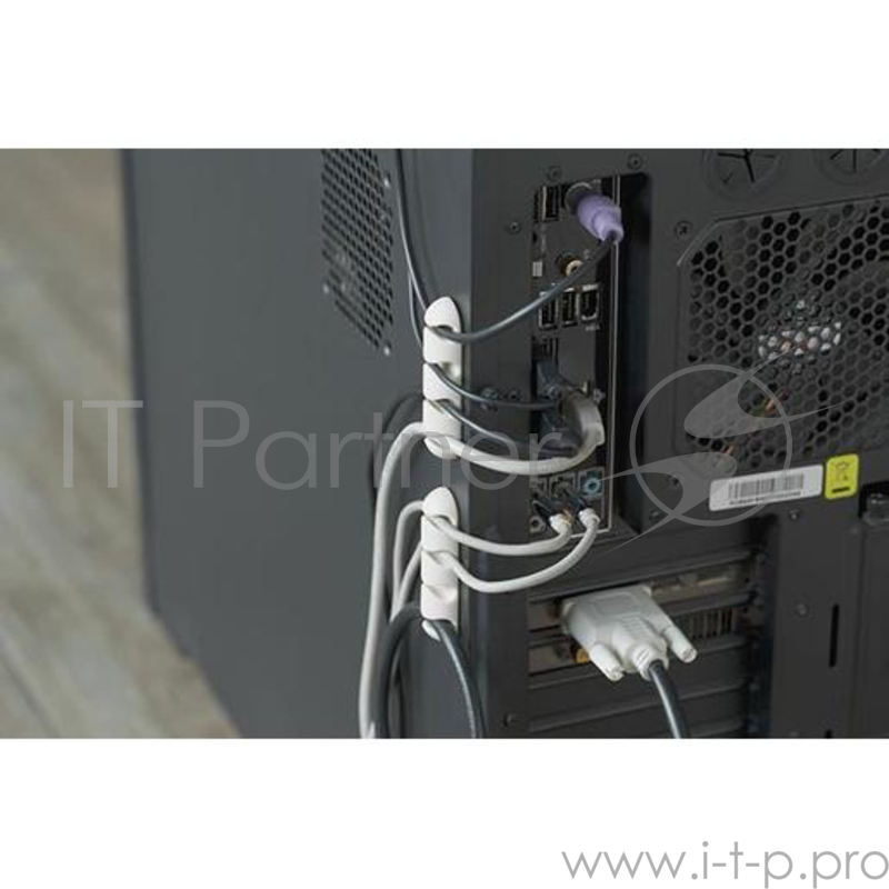 Клипсы-держатели для проводов Bluelounge CableDrop Multi. В комплекте две клипсы. Цвет белый.