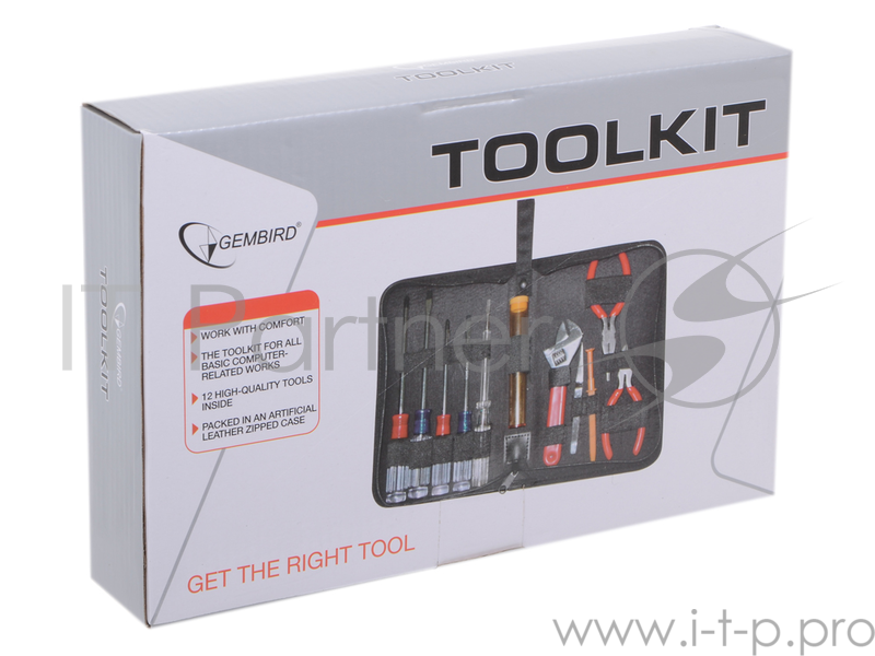 Монтажный инcтрумент Gembird TK-Basic набор инструментов (12 предметов)