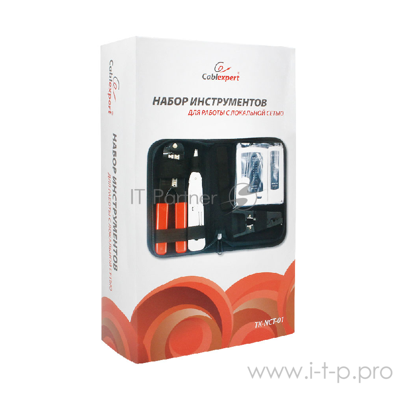 Монтажный инcтрумент Gembird TK-NCT-01 Набор инструментов для работы с локальной сетью (4 предмета) набор