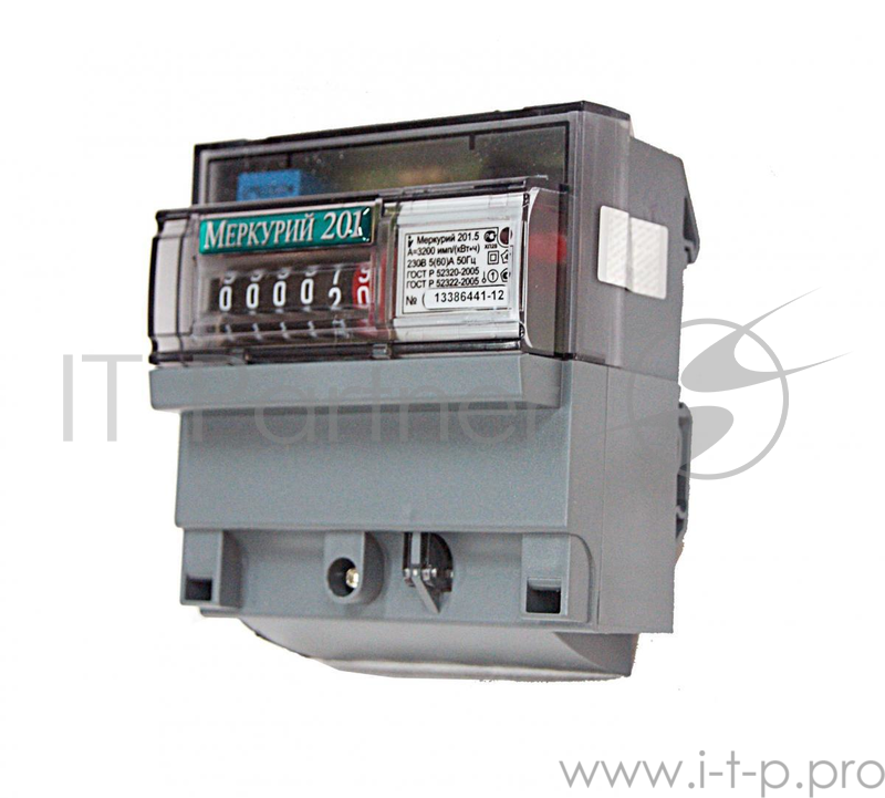 Счетчик электроэнергии ИНКОТЕКС МЕРКУРИЙ 201.6 1ф 10-80А 1 класс точн. 1 тариф. имп. вых. мех