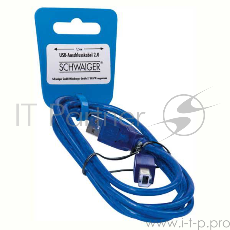 Кабель SCHWAIGER 51387 2 соединительный usb 2.0 соединение: