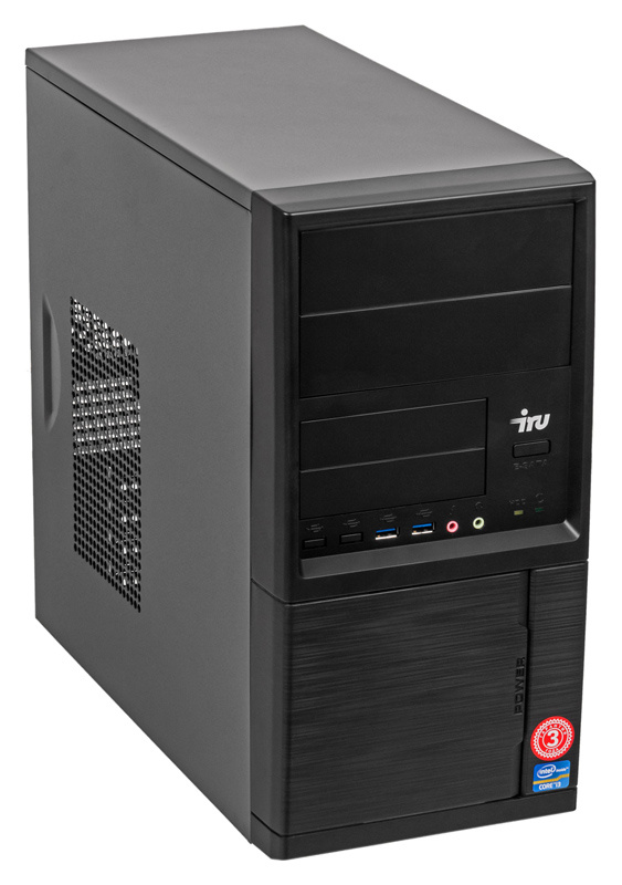 ПК IRU Office 315 MT i5 8400 (2.8)/8Gb/SSD240Gb/UHDG 630/Free DOS/GbitEth/400W/черный