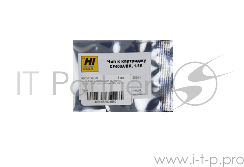 Чип Hi-Black к картриджу HP CLJ Pro M252dw/M277/Canon CRG-045 (CF400A) OEM size, Bk, 1,5K