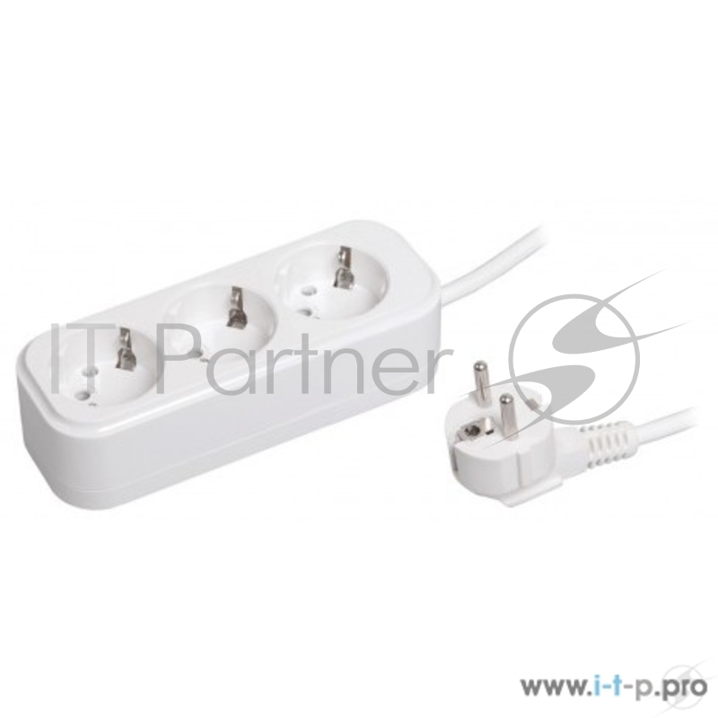 бытовые удлинители Iek WYP11-16-03-03-Z Удлинитель У03 3 места 2Р+РЕ/3.0 метра 3х1мм2 16А/250В CLASSIC IEK