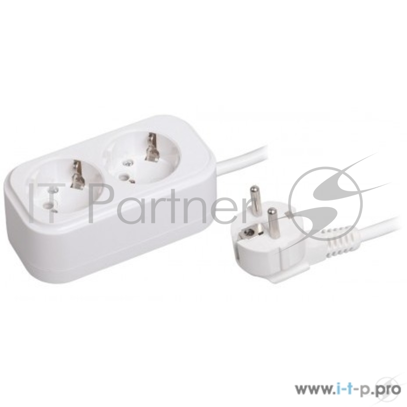 бытовые удлинители Iek WYP11-16-02-03-Z Удлинитель У02 2 места 2Р+РЕ/3.0 метра 3х1мм2 16А/250В CLASSIC IEK