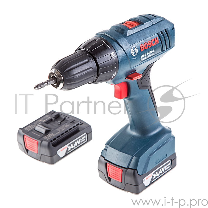 Дрель-шуроповерт Bosch GSR 1440-Li 06019A8407 безударная дрель-шуруповерт {14.4 В, 30нм, 1,3кг, 2акк- Li-ion.1,5Ач, кейс}