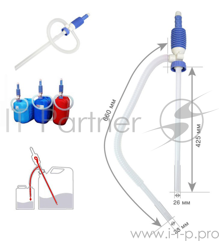 Насос BERKUT Smart Power ручной для перекачки жидкостей и ГСМ SP100MP