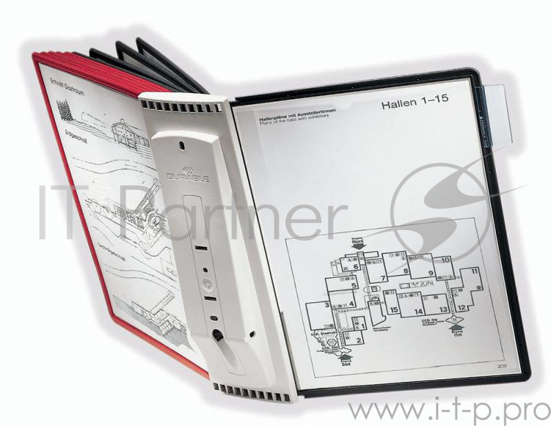 Дисплейная система Durable Sherpa 563100 настенная модуль/10 панелей/10 табуляторов