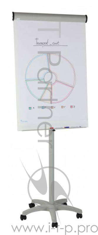 Флипчарт Rocada 616 на роликах лоток для аксессуаров
