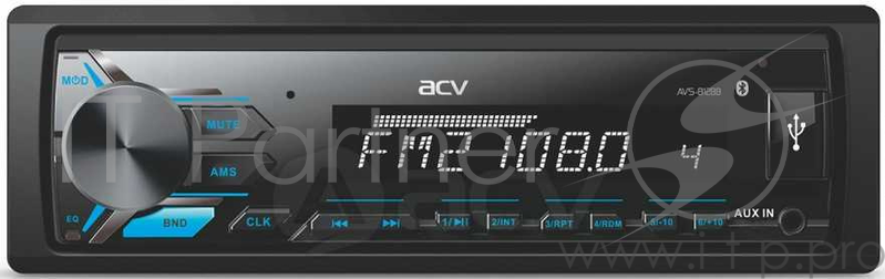 Автомагнитола ACV AVS-812BB 1DIN 4x50Вт