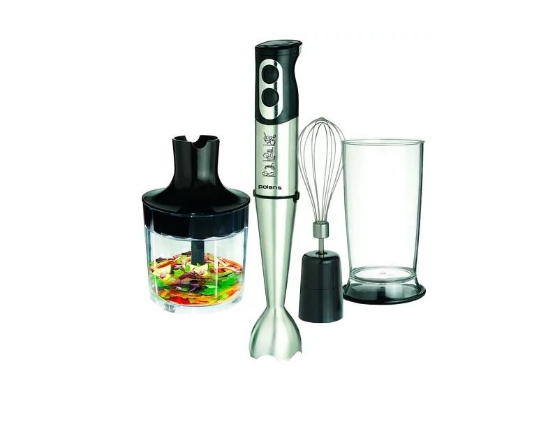 Блендер Polaris PHB 0610A (650W, стакан,венчик, широкая мет. нога)