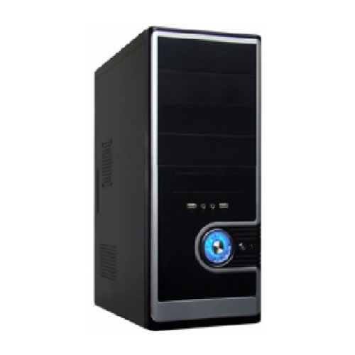 Корпус Miditower SP Winard 3029 C 450W black/silver 2*USB 2*Audio 24pin ATX