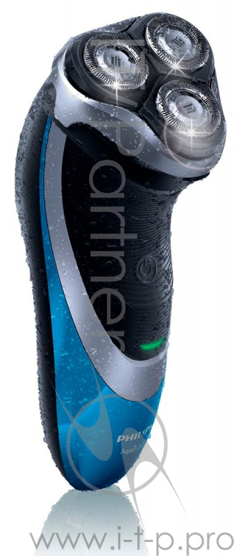 Бритва роторная Philips AT890 черный/синий
