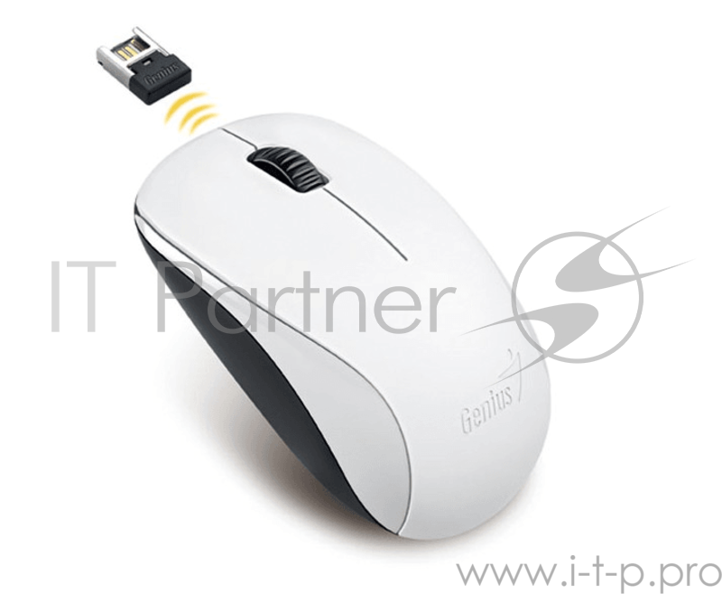 Мышь Genius беспроводная NX-7000 (белая, BlueEye 1200dpi)