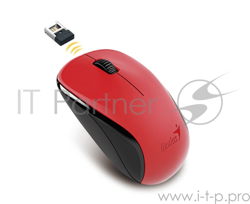 Мышь Genius беспроводная NX-7000 (красная, BlueEye 1200dpi)