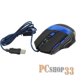 Мышь Oklick 775G black/blue optical (2000dpi) USB Gaming (7but)