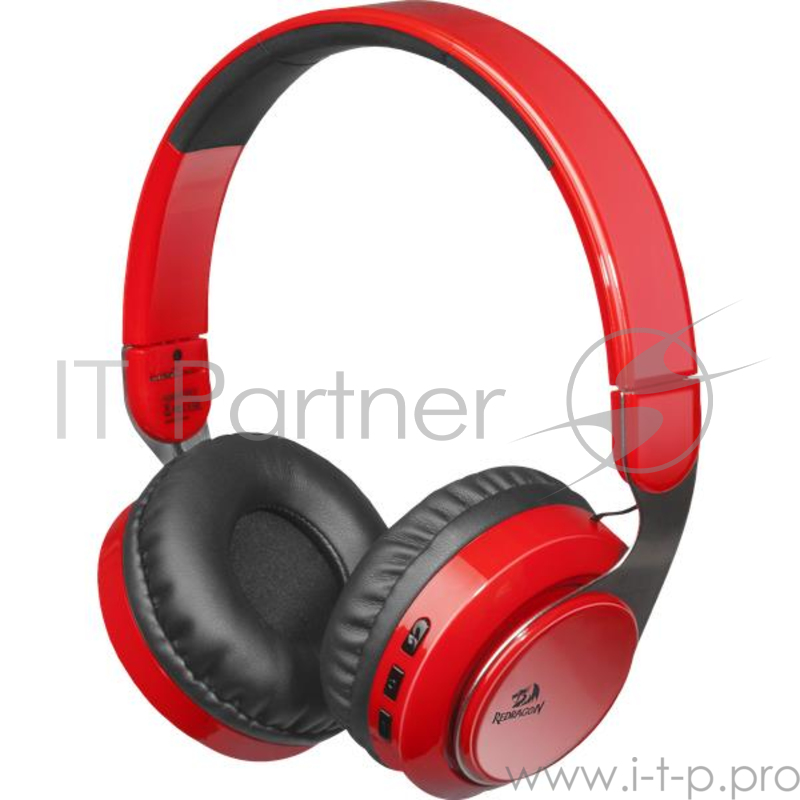 Гарнитура Redragon Sky R красный, Bluetooth (3,5-мм джек, Micro-USB,10часов)