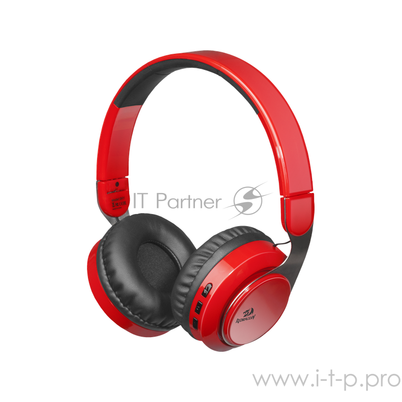 Гарнитура Redragon Sky R красный, Bluetooth (3,5-мм джек, Micro-USB,10часов)